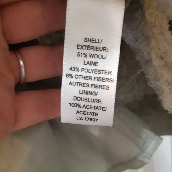 Banana Republic Wool Strapless Party Dress Gray with embellishments on belt - Picture 4 of 4